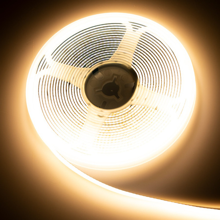 LED pás COB 12V 250W 9600LED NEON teplý 8mm 25m