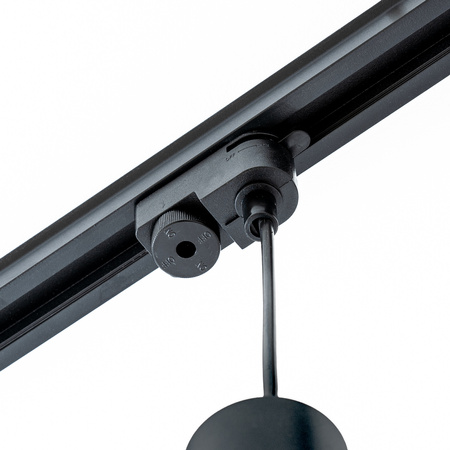 Závesné závesné svietidlo Rail 29cm Reflektor GU10 LED SOPLO Black LUMILED