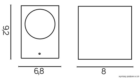 Su-Ma LED Mini 5001 DG GU10 Vonkajšia fasádna záhradná lampa
