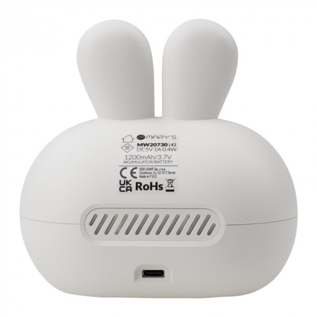 Detský elektronický budík sivý USB dobíjateľný 1200mAh MARY'S KINGDOM