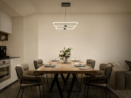 LED 23W 2500lm 3000K, teplá biela stmievateľná sivá dekorácia Ledvance stropná závesná lampa