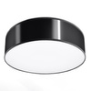 Stropné svietidlo Plafond 2x E27 Round Black Minimalist Arena Sollux