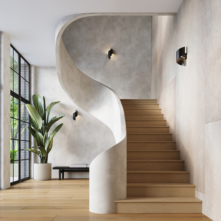 Nástenné svietidlo Nástenné svietidlo G9 Nepravidelná čierna Moderné svietidlo Talassa Sollux