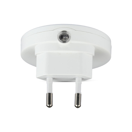 Orientačná lampa LED nočné svetlo 0,45 W 4000K So súmrakovým senzorom Okrúhly biely čip Samsung VT-83 V-TAC