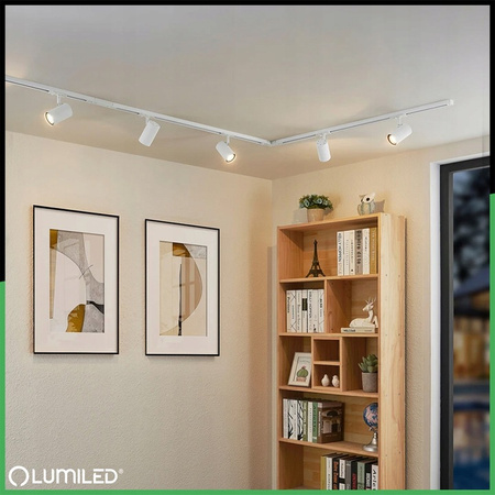 Sada osvetľovacích prípojníc 2 m + 4x RITI GU10 White LUMILED reflektor