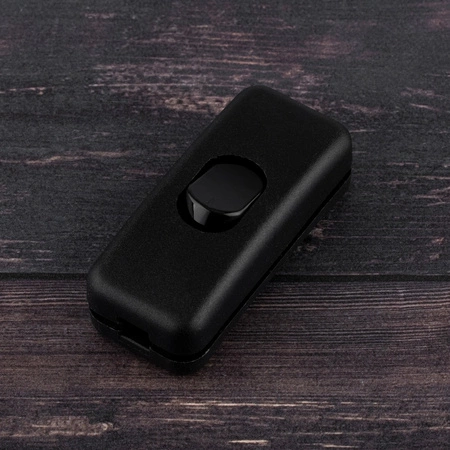 Kolískový spínač pre nacvakávací kábel čierny