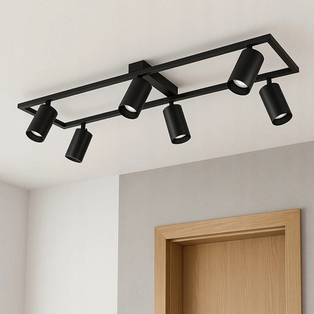 Luster Stropné svietidlo Dekoratívne 6x GU10 Black Masterled