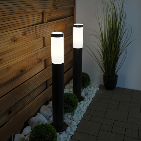 Vonkajšia záhradná lampa E27 BLACK PIPE 65cm Lilium Lumiled