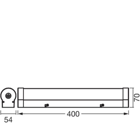 Kúpeľňové svietidlo LED Nástenné svietidlo nad zrkadlo Stmievateľné 9W 900lm CCT Chróm IP44 40cm Obris Ledvance