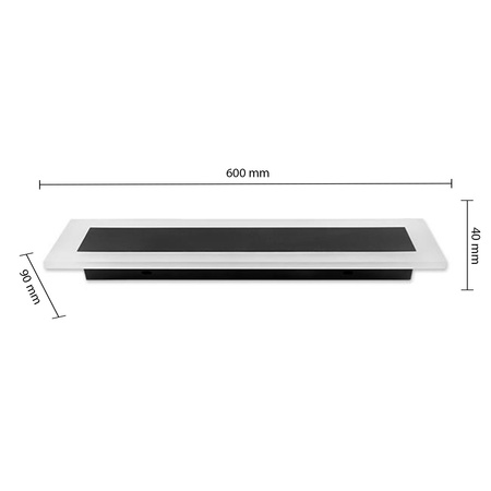 Záhradné nástenné svietidlo LED 19W 950lm 4500K, neutrálna biela 120° čierne IP65 Durango Masterled