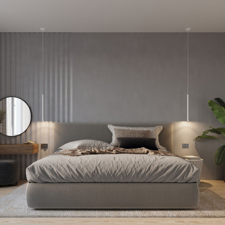 Závesné stropné svietidlo Tuba 5x G9 Tubular Hanging White Modern Pastelo Sollux