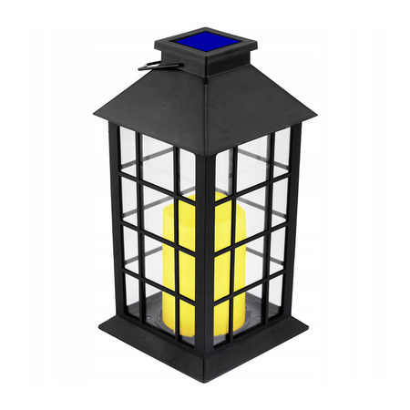 Záhradné svietidlo LED Solárne závesné svietidlo 32 cm čierne