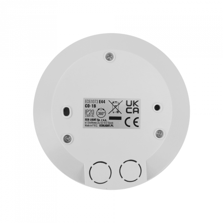 Senzor pohybu a súmraku PIR Montáž na povrch Montáž na strop Biely 3m 360° CO Ecolight