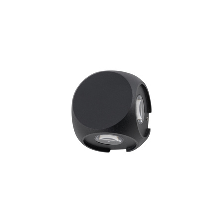 Vonkajšie záhradné svietidlo Vonkajšie nástenné svietidlo LEDpovrchovou montážou 4W 320lm 3000K, teplá biela čierny Vodotesné IP54 Moderné PATRAS 9115 Nowodvorski