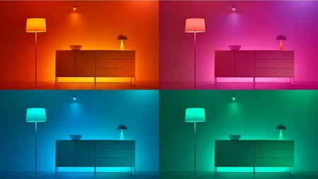 LED žiarovka E27 A60 6,3W = 40W 470lm 2200-6500K RGB + TW FILAMENT Smart SMART WiFi Bluetooth App WiZ