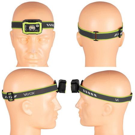 Nabíjateľná LED hlavová baterka 750LM CREE + SMD PRO SERIES VA0187 VAYOX