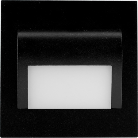 Schodiskové svietidlo DECORUS 9 LED 1,2 W čierne ProVero studená biela