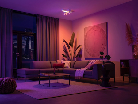 LED reflektorové stropné svietidlo 37,6 W 2960 lm IP20 biele a farebné RGB + TW White Smart SMART Zigbee Bluetooth Centris Philips HUE