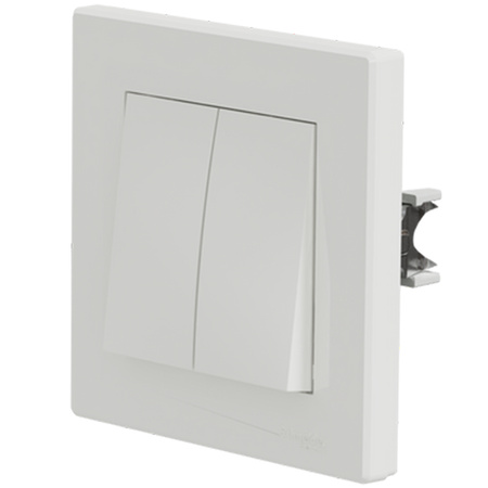 Dvojpólový spínač Asfora IP20 White
