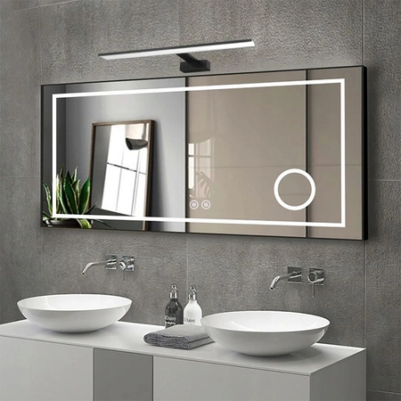 Nástenné svietidlo LED Povrchová montáž 12W 4000K, neutrálna biela 110° Čierna IP44 Besta Masterled