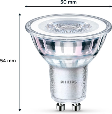 LED GU10 reflektor PAR16 4,6W = 50W 390lm 4000K, neutrálna biela 36° LED Classic Philips