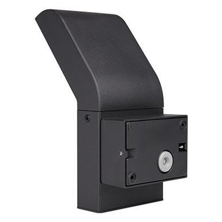 Vonkajšie fasádne nástenné svietidlo LED 12W 550lm 4000K neutrálna biela 120° čierne IP54 so snímačom pohybu Clark Masterled