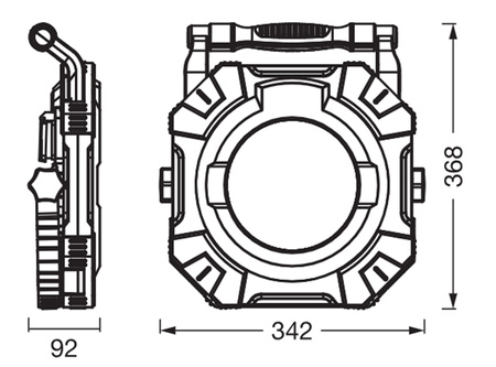 LED reflektor pracovné svetlo 100W 12000lm 6500K prenosné halogénové pracovné svetlo LEDVANCE
