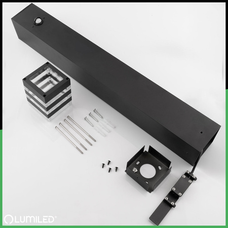 Záhradný stĺp Vonkajší stojaci E27 LED pohybový senzor TAXUS 2 80cm LUMILED