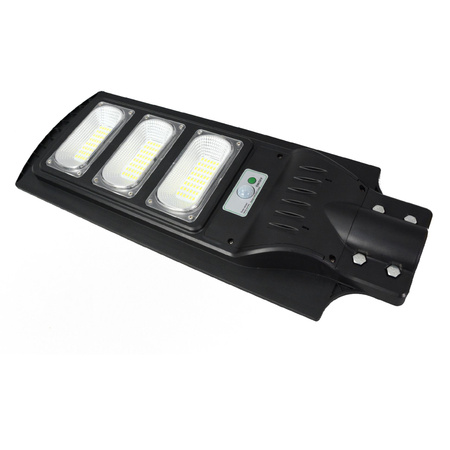 Solárny reflektor 10W 1000lm 6000K, studená biela 120° Black IP65 so súmrakovým senzorom Street Sanico Goldlux