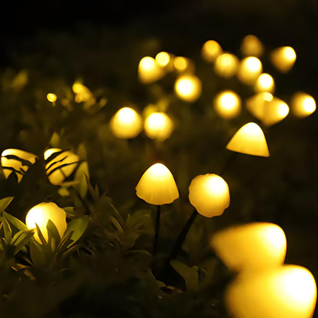 2x LED solárna záhradná lampa Drive Post Outdoor Mushroom IP65 Solárny strom CARI LUMILED