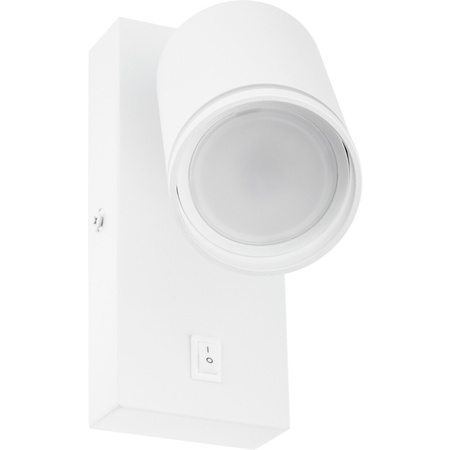 Nástenná povrchová lampa na čítanie GU10 White Matte Ring Masterled