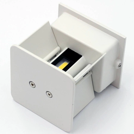 Vonkajšie fasádne svietidlo KINKIET LED 2x 3W 4000K IP54 Leo White