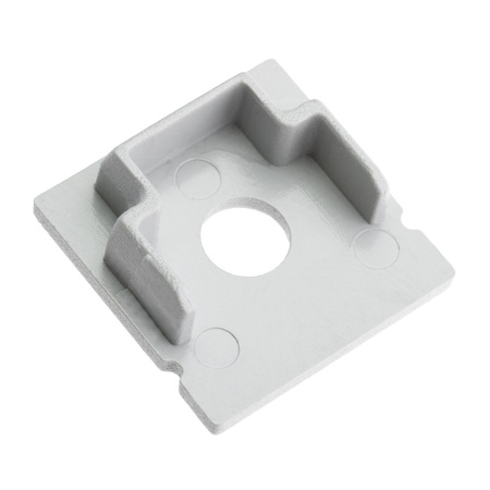 Krytka pre povrchovú montáž profilu KM38 s otvorom sivý plast