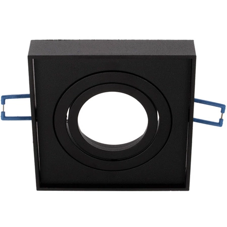 Set HALOGEN TUBE Spot Movable MIDI GU10 Square Black 20mm + LED GU10 6W 4000K LUMILED