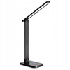 Stolná stolná lampa Nastaviteľná LED 12W 960lm 3000-4000-6500K CCT RGB Nabíjateľné školské nočné svetlo Stmievateľné zapnutie/vypnutie čierna Alma Masterled
