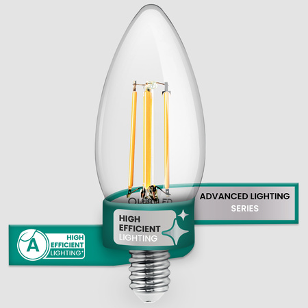 10x LED žiarovka E14 sviečka B35 2,2W 470lm = 40W 2700K teplá biela 360° Filament CLASS A LUMILED