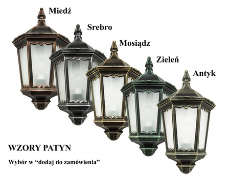 Záhradné svietidlo Vonkajšia tyčová lampa E27 Retro Square OGMWN 1 BD KW 200-300cm čierna Su-Ma