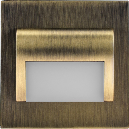Schodiskové svietidlo DECORUS 9 LED 1,2 W Brass studená biela