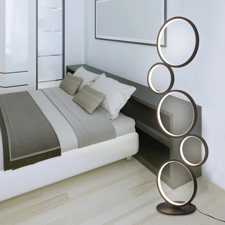 LED stojacia lampa 30W 3600lm 4000K, neutrálna biela čierna Flamenco Sanico Goldlux