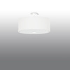 Stropná plafónová lampa 3x E27 Geometrická biela Minimalistická stupnica Sollux