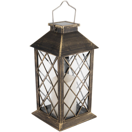 LED solárna záhradná lampa Stojaca lampa LIRIO 2 IP44 Závesná patinová lampa LUMILED