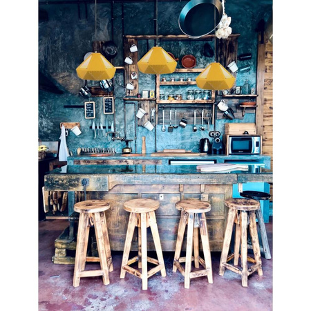 Závesné svietidlo E27 Geometric Yellow PASTEL PRISM D:310*180MM VT-7310 V-TAC