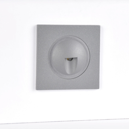 Schodiskové svietidlo 3W 20lm 4000K, neutrálna biela sivá IP44 Q LED Sanico Goldlux