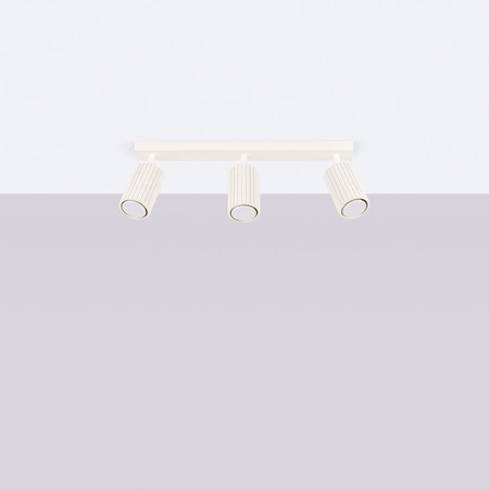 Bodové reflektorové stropné svietidlo Tuba 3x GU10 béžová Carbon Deep Space SL.1600 Sollux