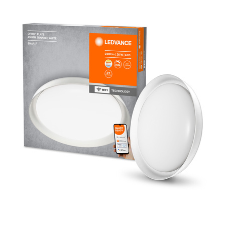 Plafond LED stropné svietidlo Povrchová montáž 26W 1250lm CCT Stmievateľná okrúhla biela SMART+ WiFi doska Ledvance