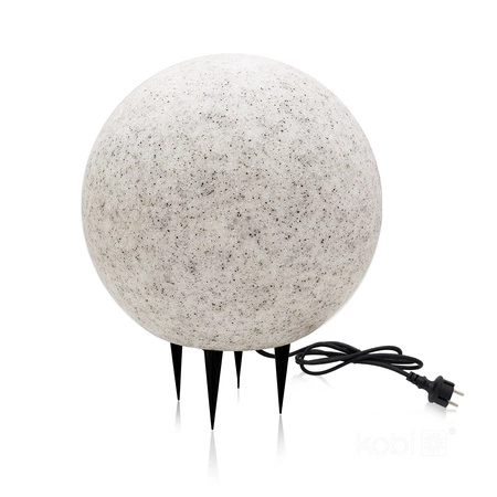 Vonkajšia lampa Sphere E27 Grey IP65 Záhradná guľa Kobi