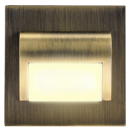 LED svietidlo na schodisko 1,2 W teplá biela mosadz DECORUS 9 ProVero