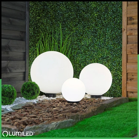 LED 40CM E27 IP65 LUMIKULA2 LUMILED vonkajšie guľové záhradné svietidlo