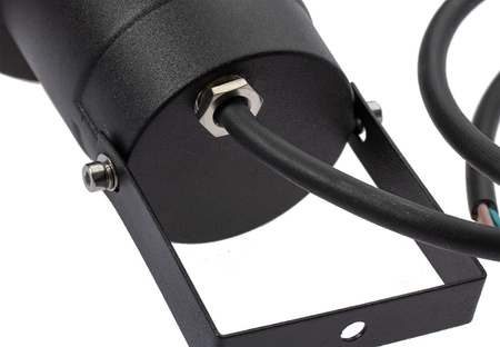 Vodotesné záhradné svietidlo LED GU10 IP65 čierne s 1 m káblom