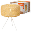 Stolná lampa Stolné svietidlo Stojace dekoratívne E27 Béžová USB-C Dekor Ledvance